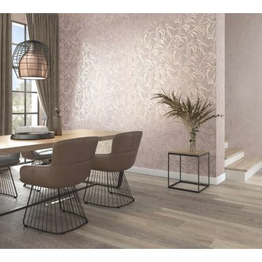 Leveles indás fémes mályvás modern vinyl dekor tapéta