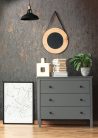 Antracit alapon bronz színű beton hatású modern foltos vinyl tapéta