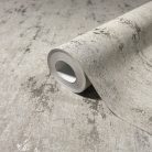 Grézs színű ezüst foltos beton hatású modern foltos vinyl tapéta