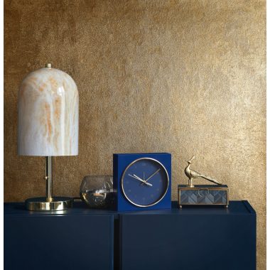 Arany színű fémes, enyhén antikolt modern vinyl tapéta