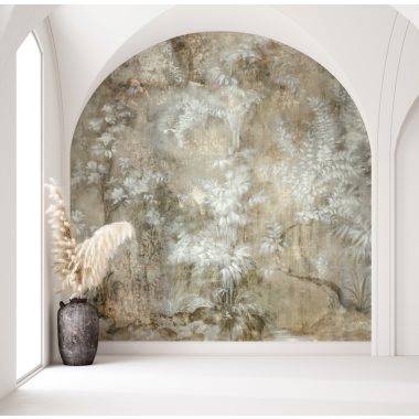   Festmény hatású erdei botanikus mintás natur poszter tapéta