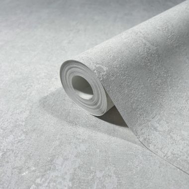 Hófehér színű beton hatású modern foltos vinyl tapéta