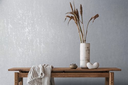 Hófehér színű beton hatású modern foltos vinyl tapéta