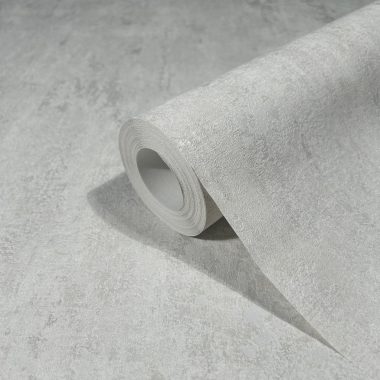   Világos szürke alapon gyöngyház színű beton hatású modern foltos vinyl tapéta