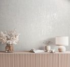 Világos szürke alapon gyöngyház színű beton hatású modern foltos vinyl tapéta