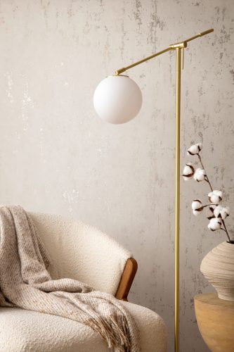 Bézs alapon pezsgő színű beton hatású modern foltos vinyl tapéta