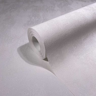   Hófehér antikolt, foltos, fémes hatású vinyl dekor tapéta