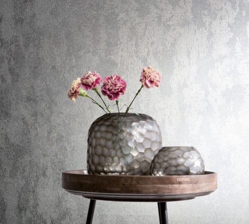 Ezüst antikolt, foltos, fémes hatású vinyl dekor tapéta