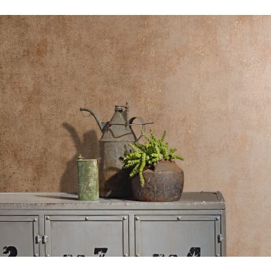   Bronz alapon rozsda és arany foltos antikolt fémes betonos hatású vinyl tapéta