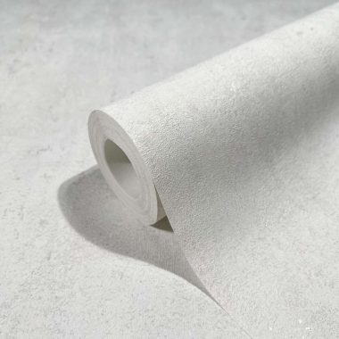   Fehér alapon ezüst foltos antikolt fémes betonos hatású vinyl tapéta