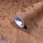 Rozsda színű beton hatású modern fémes foltos vinyl tapéta