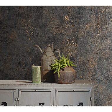   Antarcit alapon bronz foltos antikolt fémes betonos hatású vinyl tapéta