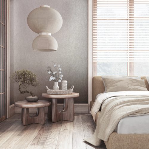 Szürke beton hatású modern vinyl tapéta