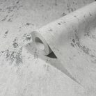 SZürke alapon ezüst színű beton hatású modern foltos vinyl tapéta