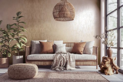 Barack színű fémes, enyhén antikolt modern vinyl tapéta