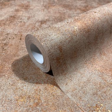   Rozsda, bronz és arany foltos antikolt fémes betonos hatású vinyl tapéta