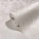 Hófehér  gyöngyház fényű enyhén antikolt modern vinyl tapéta