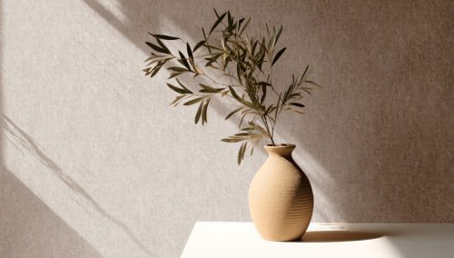 Mályvás bézs beton hatású modern vinyl tapéta