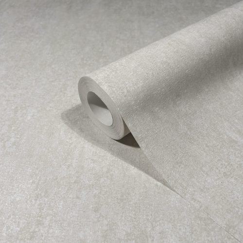 Grézs színű beton hatású enyhén antikolt modern vinyl tapéta