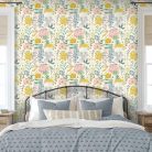   Színes, bohém stíusú tapéta a tavaszi rét virágaival