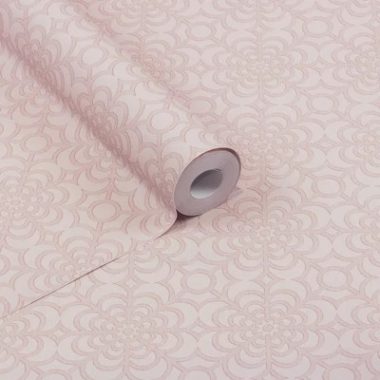   Vintage virágos csempe mintás tapéta pasztel puncs színben