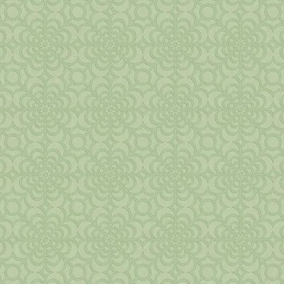 Vintage virágos csempe mintás tapéta zsályazöld színben