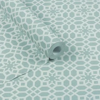 Klasszikus csillagmintás tapéta artdeco stílusjegyekkel