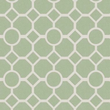 Klasszikus artdeco stílusú tapéta zsályazöld színben