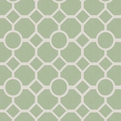 Klasszikus artdeco stílusú tapéta zsályazöld színben