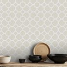 Klasszikus artdeco stílusú tapéta bézs színben