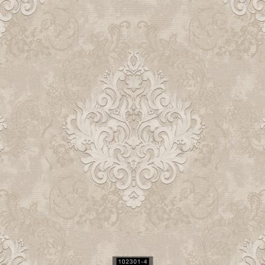 Bézs Barokk Vlies Tapéta 