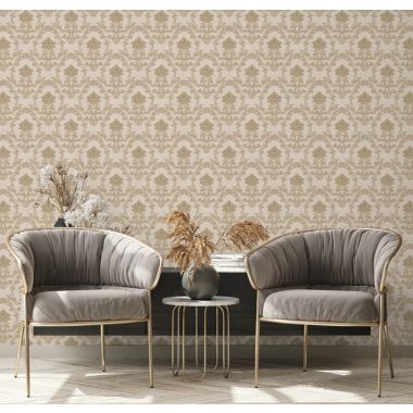 Bézs Barokk Vlies Tapéta 