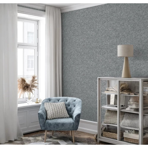  Fényes, antikolt grézs beton foltos vinyl tapéta