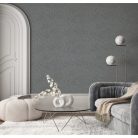Fémes hatású csillogós szürke beton alapon ezüst  modern absztrakt mintás vinyl tapéta 