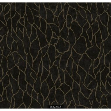   Fémes hatású csillogós fekete beton alapon modern  arany absztrakt mintás vinyl tapéta