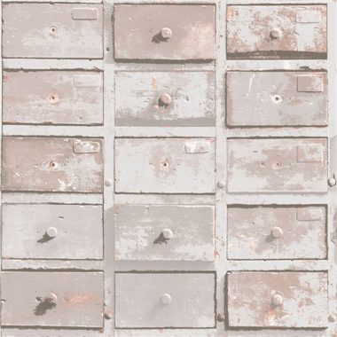   Szürke rózsaszín koptatott fiók mintájú vlies dekor tapéta 