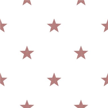 Fehér alapon bordó csillag mintás gyerek vlies tapéta