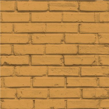 Narancssárga tégla mintás vlies tapéta 