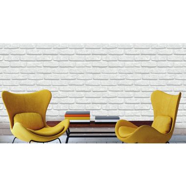 Fehér Kő, Tégla Papír Tapéta 