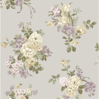 Szürke Virág Vlies Tapéta 