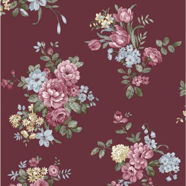 Piros Virág Vlies Tapéta 