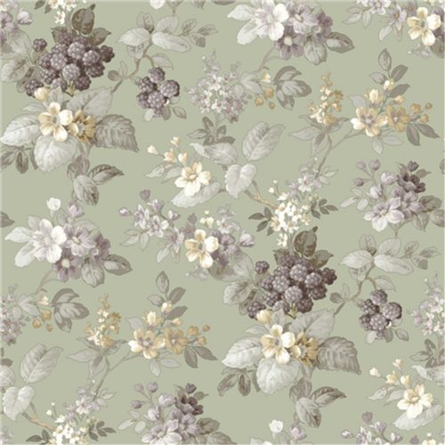 Zöld Virág Vlies Tapéta 