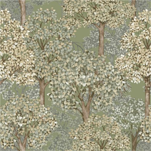 Zöld Virág Vlies Tapéta 