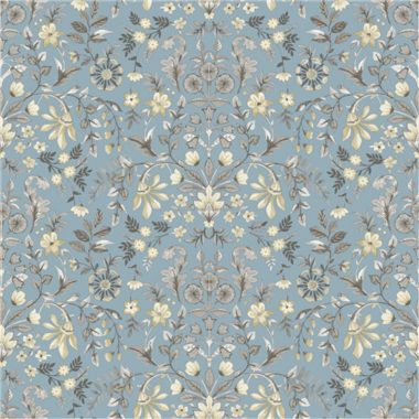 Kék Virág Vlies Tapéta 