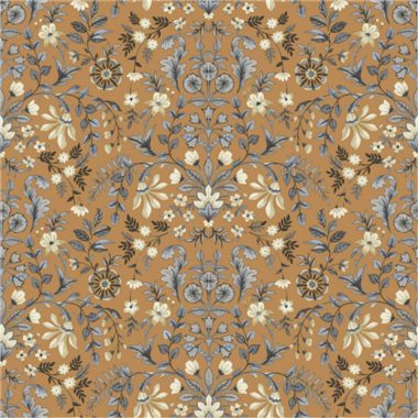 Barna Virág Vlies Tapéta 