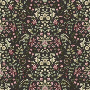 Barna Virág Vlies Tapéta 