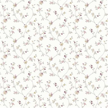 Fehér Virág Vlies Tapéta 