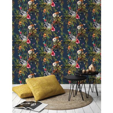 Kék Állat Papír Tapéta 