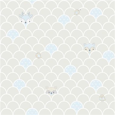 Szürke Gyerek Vlies Tapéta 