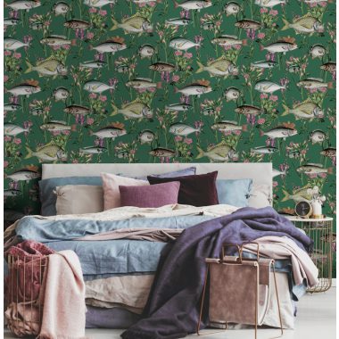 Zöld Állat Papír Tapéta 